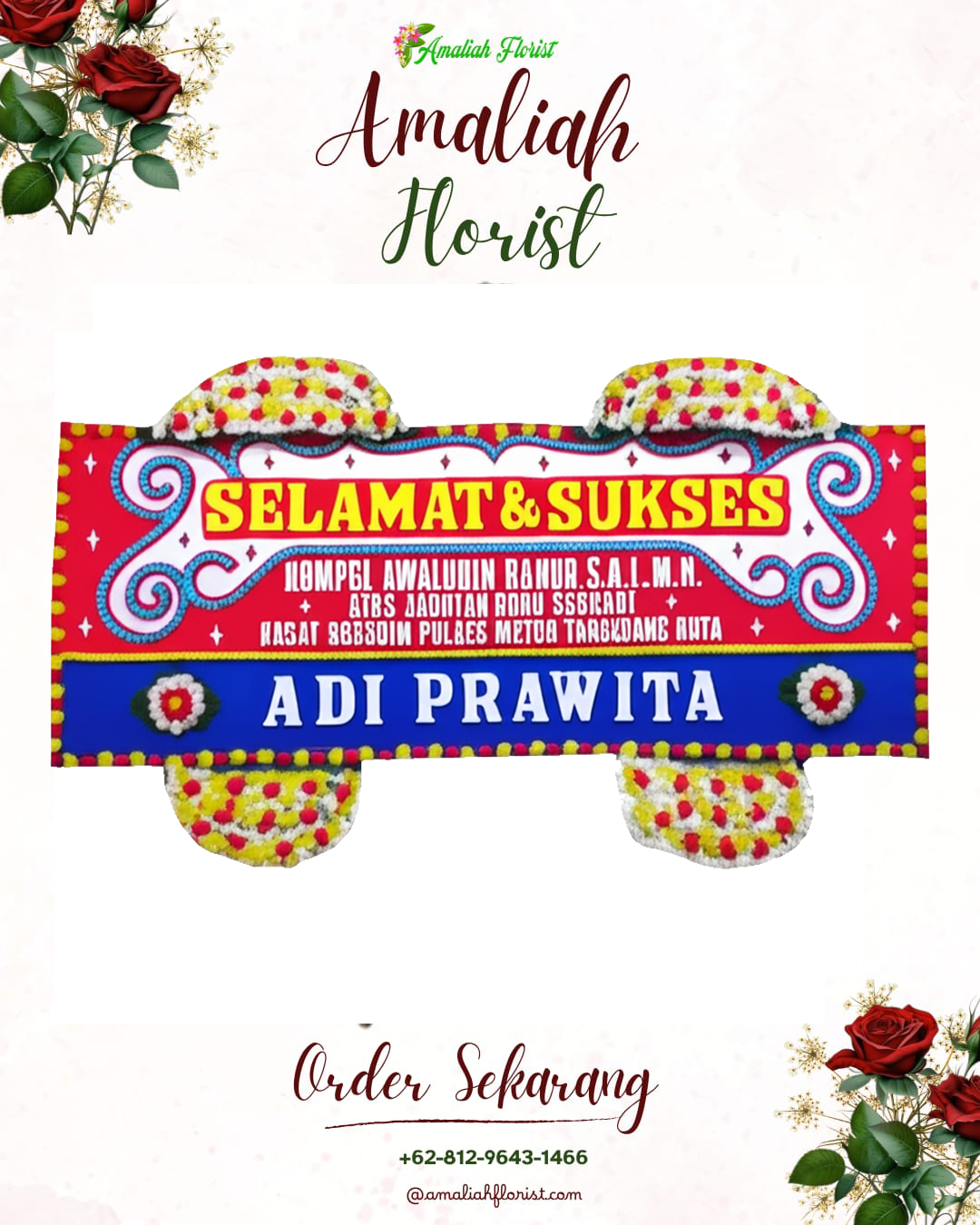 Papan Bunga Ucapan Selamat Cikalongwetan